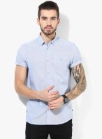 Tom Tailor Blue Checked Regular Fit Casual Shirt