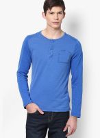 Tom Tailor Blue Henley T-Shirt