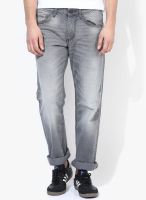 Tom Tailor Grey Mid Rise Regular Fit Jeans