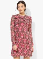 Topshop-Outlet Floral Print Ruffle Dress
