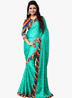 Triveni Sarees Green Printed Casual Saree