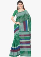 Triveni Sarees Green Printed Saree