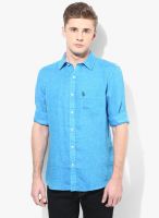 U.S. Polo Assn. Blue Regular Fit Casual Shirt