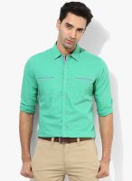 United Colors of Benetton Green Casual Shirt