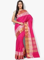 Urban Vastra Fuchsia Embellished Saree