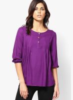 Vero Moda Purple 3/4Th Sleeve Top