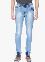 Vintage Blue Mid Rise Slim Fit Jeans