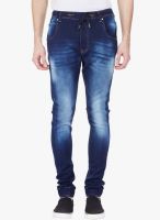 Vintage Blue Mid Rise Slim Fit Jeans