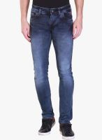 Vintage Navy Blue Low Rise Slim Fit Jeans