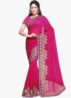 Vishal Pink Embroidered Saree