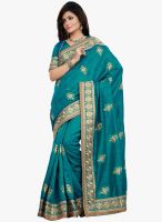 Xclusive Chhabra Green Embellished Saree