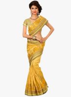 Xclusive Chhabra Yellow Embroidered Saree