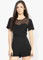 Zalora Black Jumpsuit With Fabric Belt