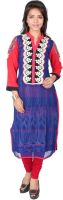 18 Fire Casual Embroidered Women's Kurti(Multicolor)