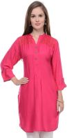 Aarushi Fashion Casual Printed Women's Kurti(Pink) Aarushi Fashion Casual Printed Women's Kurti(Pink)
