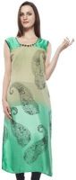 Awwmaze Casual, Formal Printed Women's Kurti(Black, Green)
