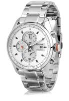 CITIZEN Eco Drive Ca0360-58A Silver/White Chronograph Watch