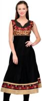 Cenizas Festive Solid Women's Kurti(Black)