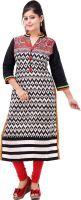 Diva Casual Printed Women's Kurti(Black)