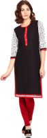FAA Casual Printed Women's Kurti(Black)