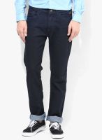 Flying Machine Blue Mid Rise Slim Fit Jeans (Prince)
