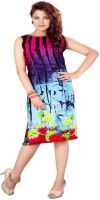 Indianfashionlady Casual, Festive, Party Self Design, Printed Women's Kurti(Multicolor)