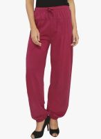 Jazzup Maroon Solid Harem Pant