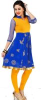 Koelle Caro Casual, Festive Printed Women's Kurti(Blue)