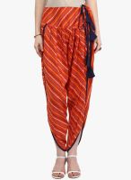 Magnetic Designs Orange Printed Salwar