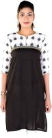 Meenaram Fashions Casual, Formal Embroidered Women's Kurti(Black)