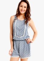 Nun Blue Printed Jumpsuit