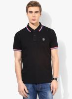 Pepe Jeans Black Solid Polo T-Shirt
