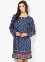 Pepe Jeans Blue Colored Printed Shift Dress