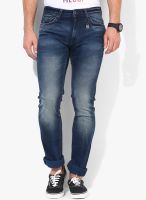 Pepe Jeans Blue Low Rise Slim Fit Jeans (Vapour)