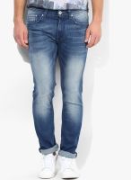 Pepe Jeans Blue Low Rise Slim Fit Jeans (Vapour)