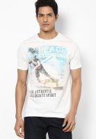 Proline Off White Round Neck T-Shirt