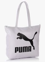 Puma White Easy Shopper Bag
