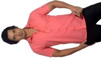 Radbone Men's Solid Casual Pink Shirt