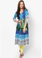 Rain & Rainbow Blue Printed Kurtas