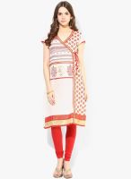 Rangmanch By Pantaloons Red Printed Kurta