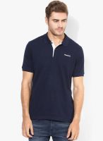 Reebok Dist. Core Navy Blue Training Polo T-Shirt