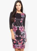 Sf Jeans By Pantaloons Black Colored Printed Shift Dress