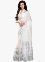 Shonaya White Solid Saree