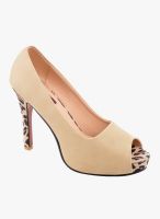 Shuz Touch Beige Peep Toes