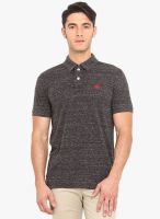 Smokestack Dark Grey Solid Polo T-Shirts