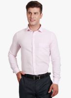 Solemio Pink Solid Regular Fit Casual Shirt