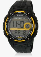 Sonata 7990Pp02 Black/Black Digital Watch
