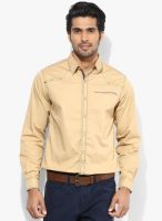 Spykar Beige Regular Fit Casual Shirt