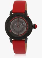 Titan 2525Nl02 Red/Black Analog Watch