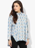 Topshop-Outlet Oversized Checked Shirt